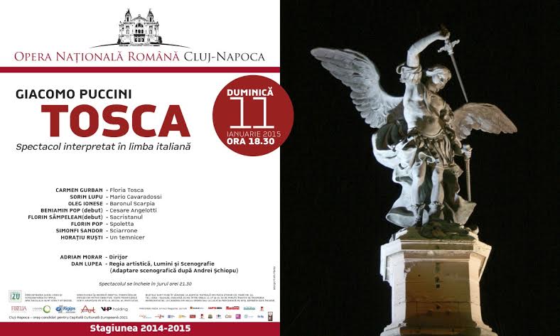 TOSCA - montare in regie noua, un spectacol istoric duminica, 11 ianuarie‏