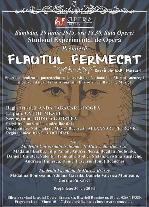Premieră: FLAUTUL FERMECAT