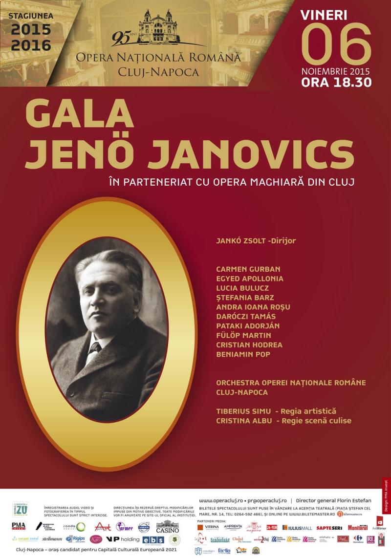 GALA JENŐ JANOVICS. Spectacolul extraodinar care reunește două opere sub același puls liric