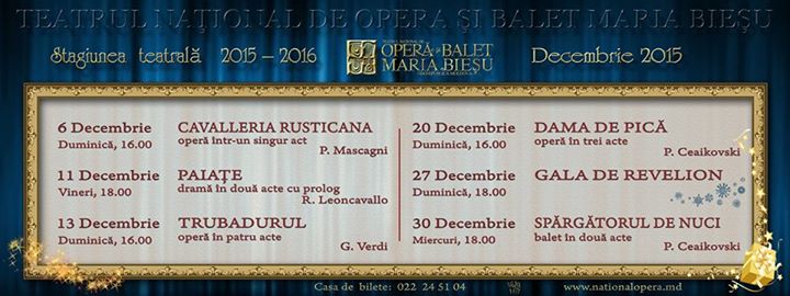 Program decembrie 2015