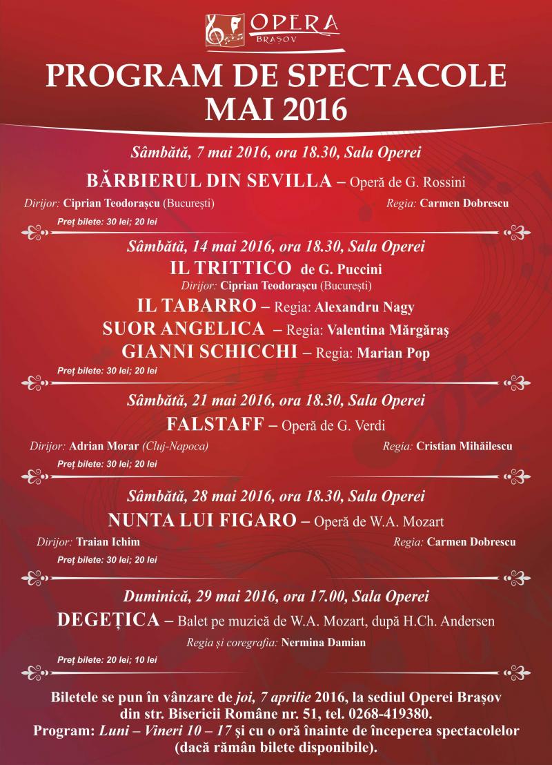 Program mai 2016