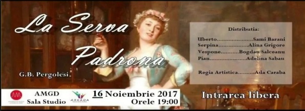 Spectacolul de opera comica �La Serva Padrona" pe scena Academiei de Muzica �Gheorghe Dima"