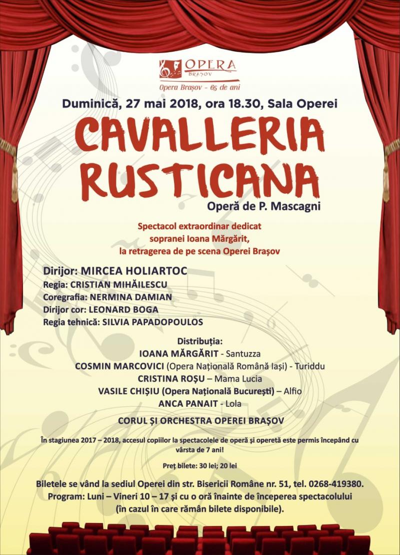 Înlocuire solistă în Cavalleria Rusticana