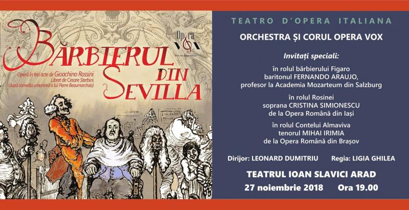 "Bărbierul din Sevilla", la Arad