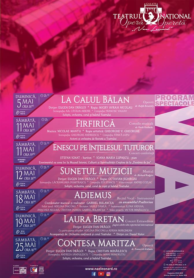 Program mai 2019