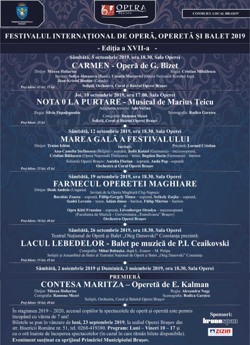Program octombrie 2019
