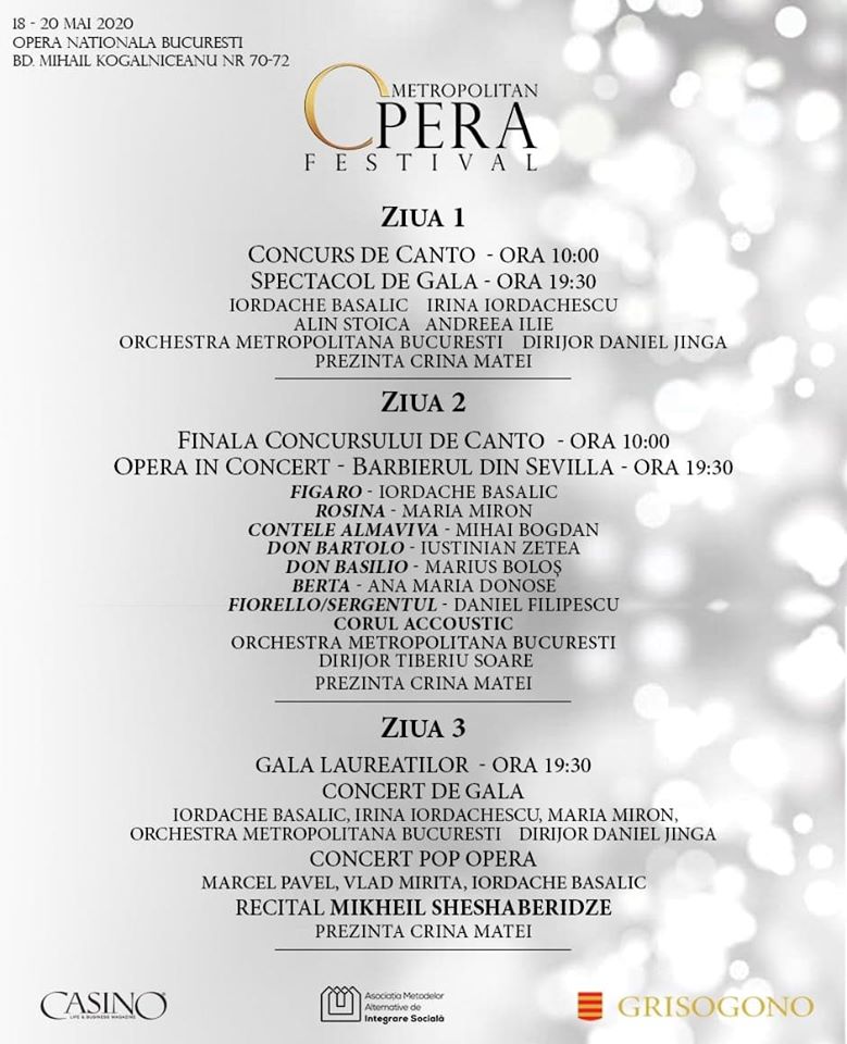 Metropolitan Opera Festival 2020 debutează pe 18 mai