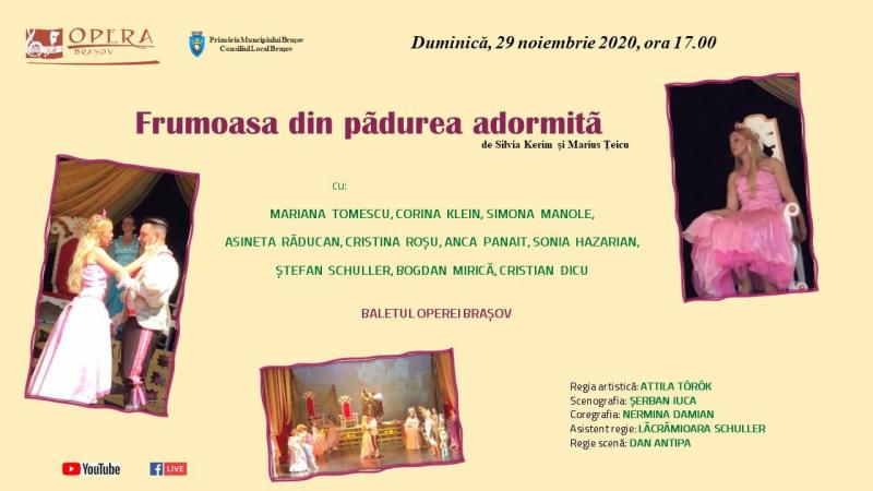 „Frumoasa din Pădurea Adormită”, spectacol pentru copii, online