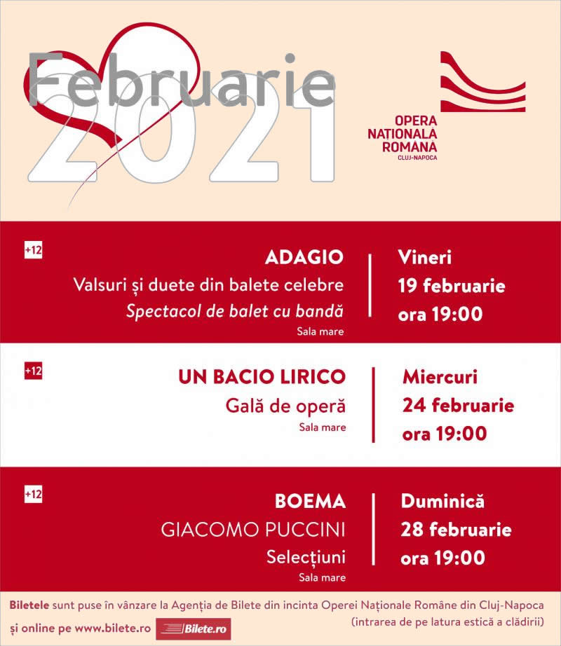 Opera Națională Română din Cluj-Napoca își redeschide porțile Vineri, 19 februarie 2021