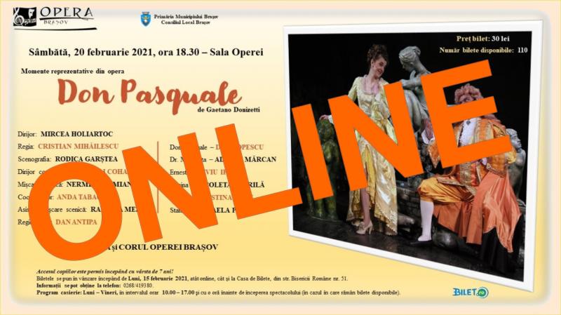 Opera Brașov - Suspendare spectacole 20 - 27 februarie 2021