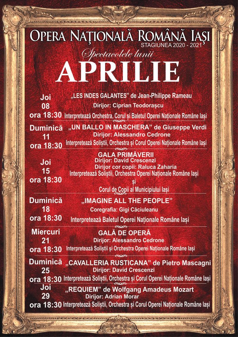 Program aprilie 2021