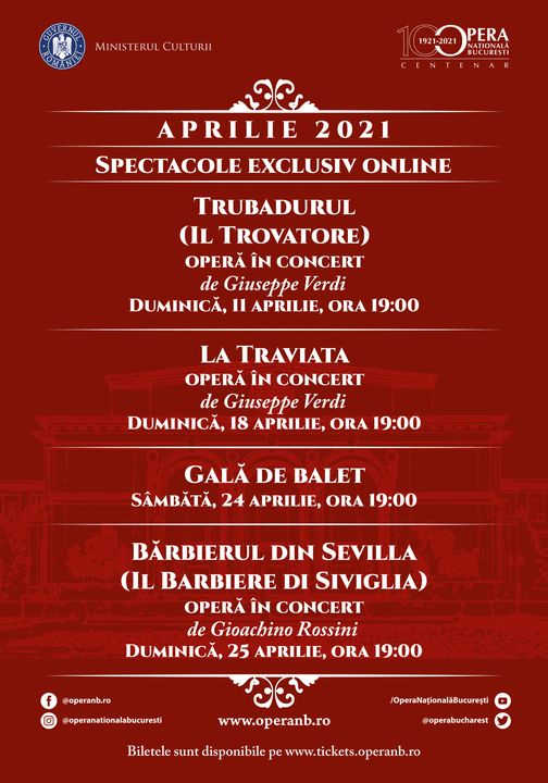 Program aprilie 2021