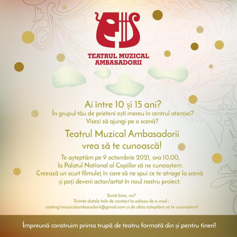 Selecție interpreți la Teatrul Muzical Ambasadorii