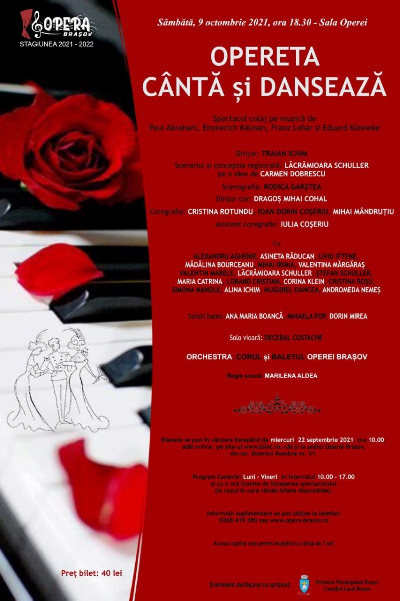 Opereta cântă și dansează la Opera Brașov!