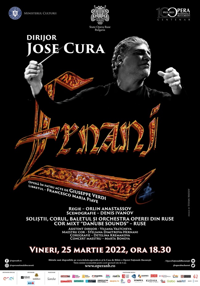 Opera de Stat din Ruse prezintă spectacolul „Ernani” de Verdi pe scena operei bucureștene
