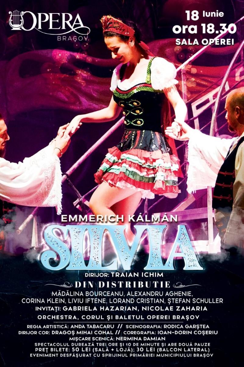 „Silvia”, prințesa ceardașului, vine la Opera Brașov