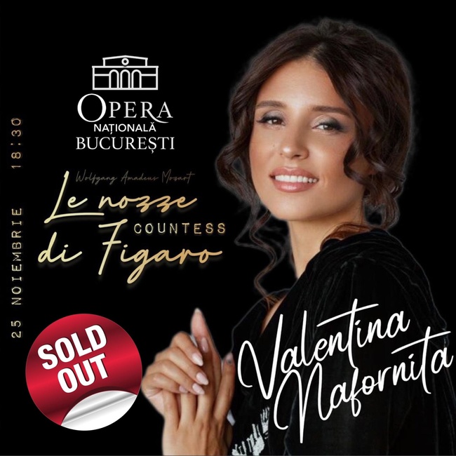 Valentina Naforniță, invitată pe scena Operei Naționale București