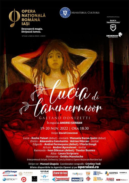 „Lucia di Lammermoor” la Opera Iași