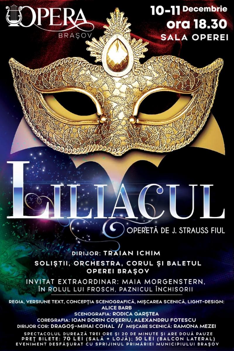 „Liliacul”, cu actrița Maia Morgenstern, pe scena Operei Brașov!