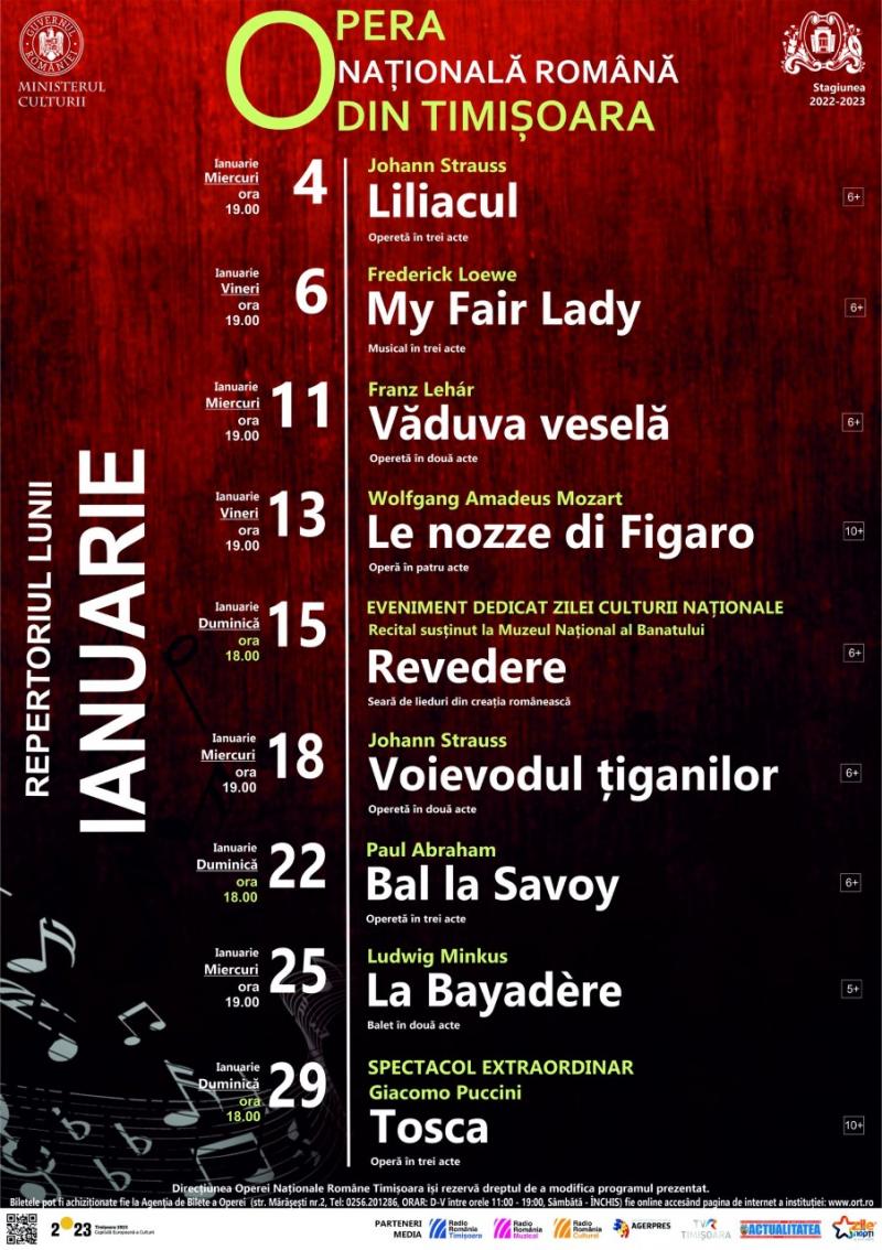 Program ianuarie 2023