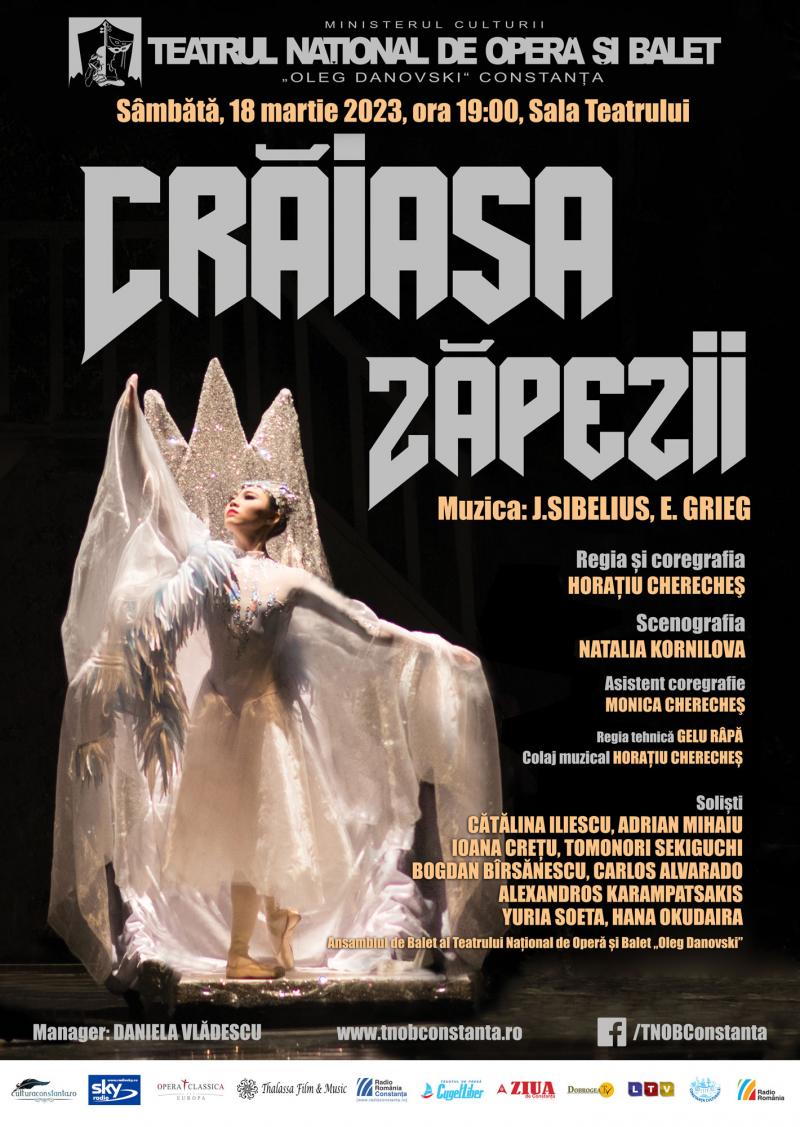 Anunț referitor la spectacolele „Cenușăreasa” și „Crăiasa Zăpezii”