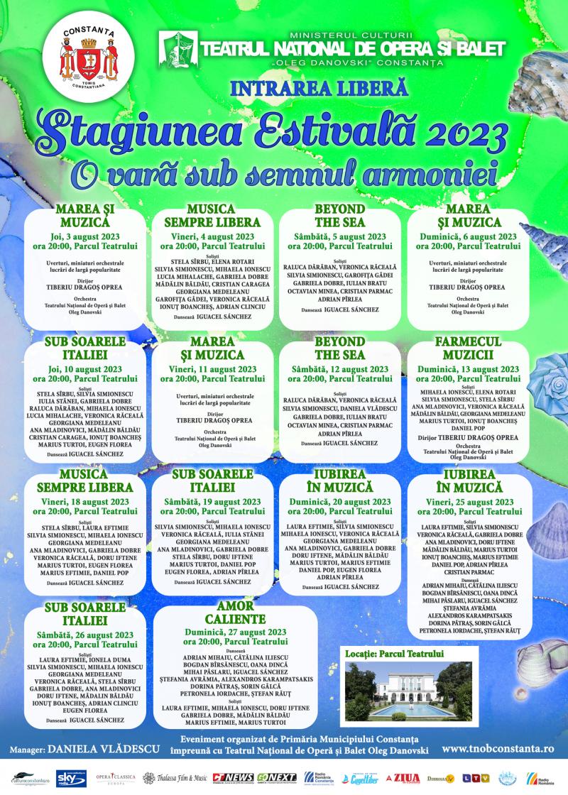 Program Constanța, 25-31 august 2023