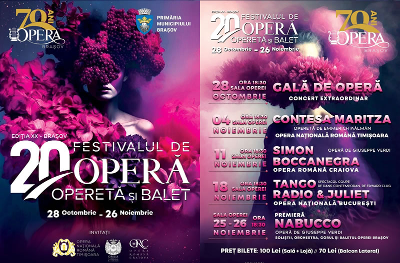 Festivalul de operă, operetă și balet Brașov 2023