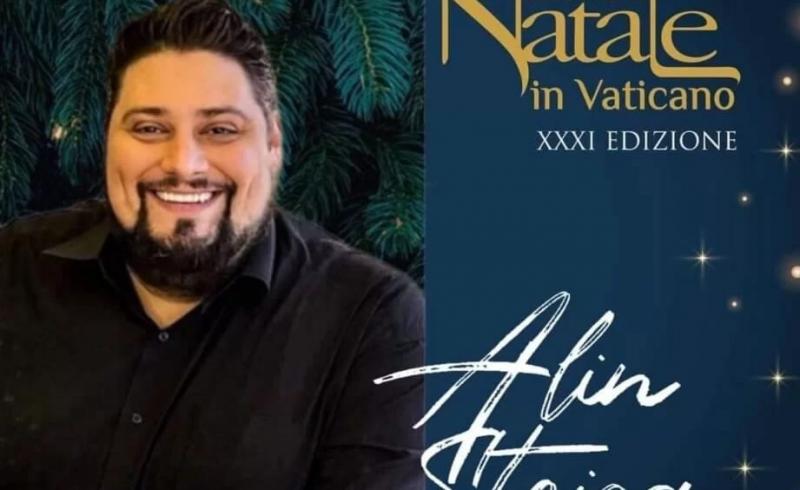 Alin Stoica, singurul artist român la cea de-a 31-a ediție a Concertului de Crăciun de la Vatican