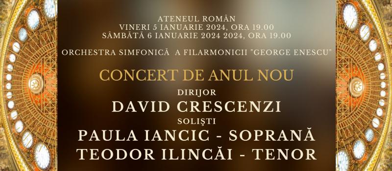 Concert pentru Anul Nou la Ateneul Român