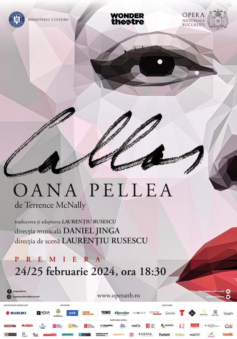 Callas - Oana Pellea, o producție originală, la intersecția dintre teatru și operă