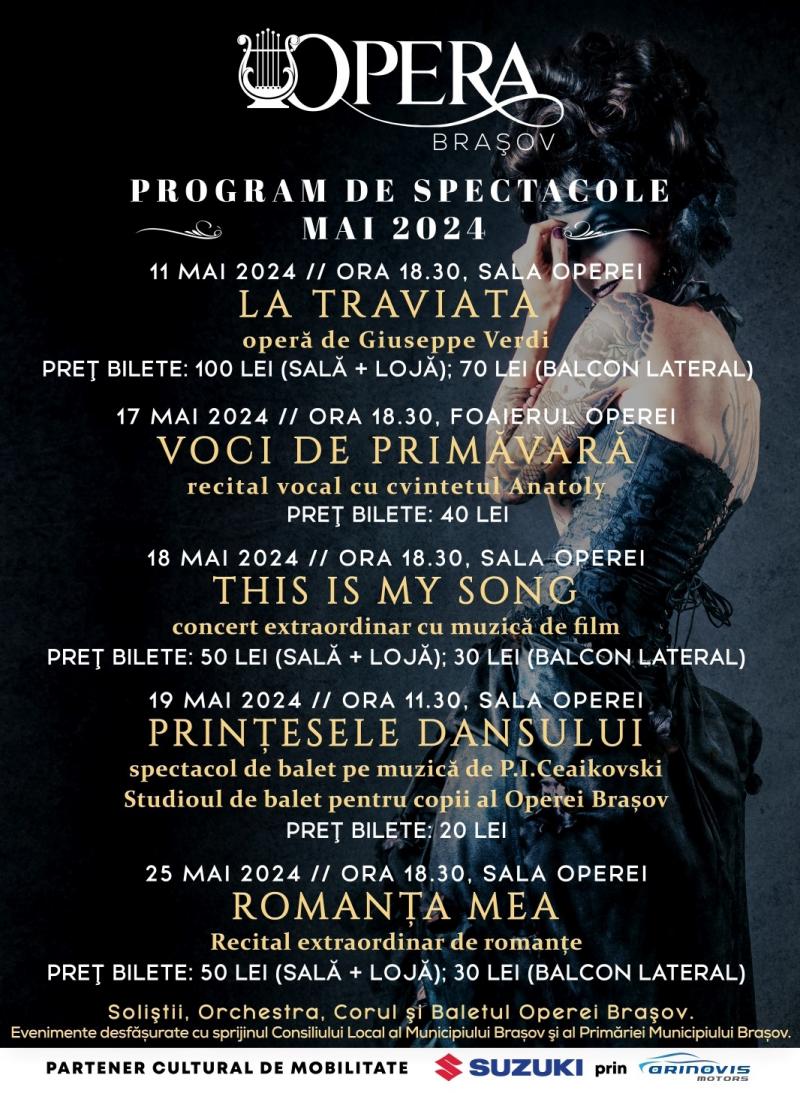 Program de spectacole - mai 2024