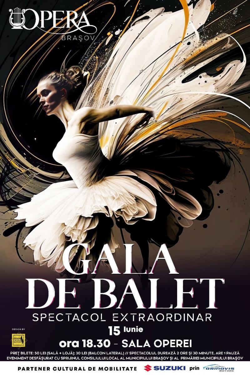 Gală de Balet, o călătorie în universul dansului, pe scena Operei Brașov