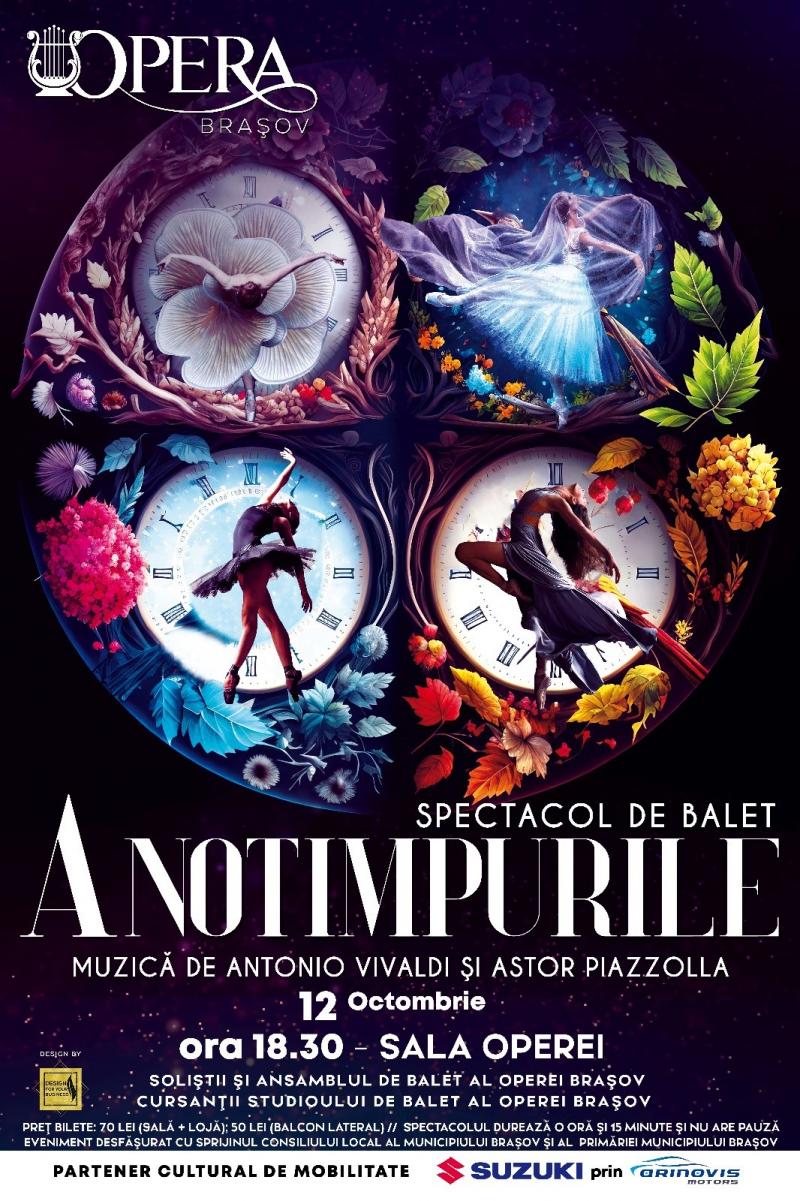 "Anotimpurile" lui Vivaldi și Piazzolla, la Opera din Brașov