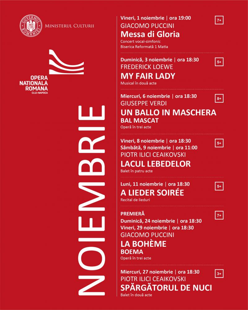 Program noiembrie 2024