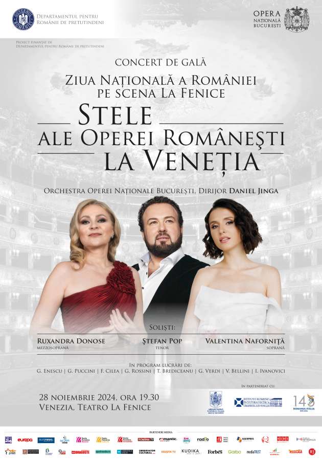 Concert de gală la Veneția al Orchestrei Operei Naţionale din Bucureşti