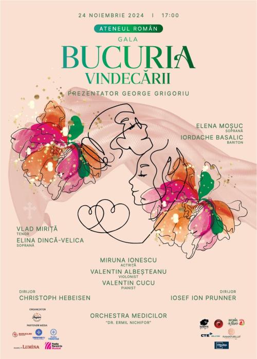 "Bucuria Vindecării" cu Elena Moșuc la Ateneul Român