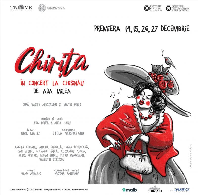 Chirița în concert, la Chișinău. Premieră la TNME
