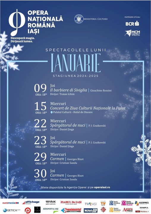 Primele spectacole ale Operei Iași din 2025