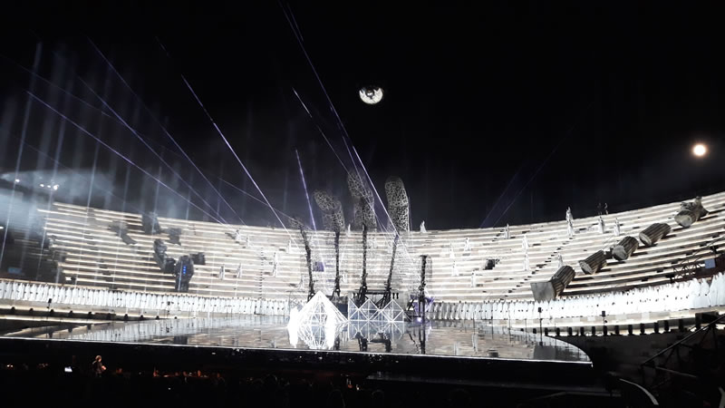 Aida cu raze la Arena di Verona