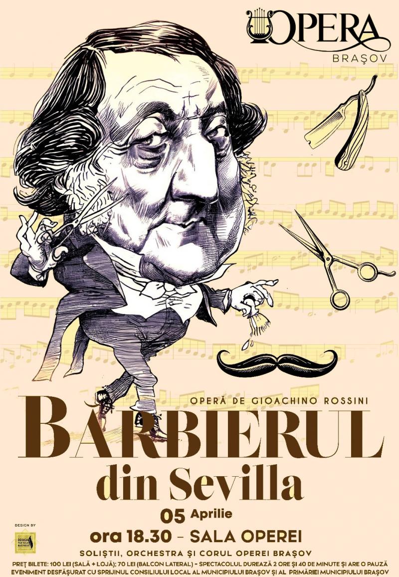 „Bărbierul din Sevilla”, două reprezentații vândute complet, la Opera Brașov