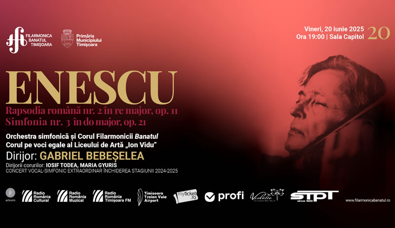 Două recitaluri și un concert vocal-simfonic extraordinar, în ultima săptămână din  Stagiunea 2024/25