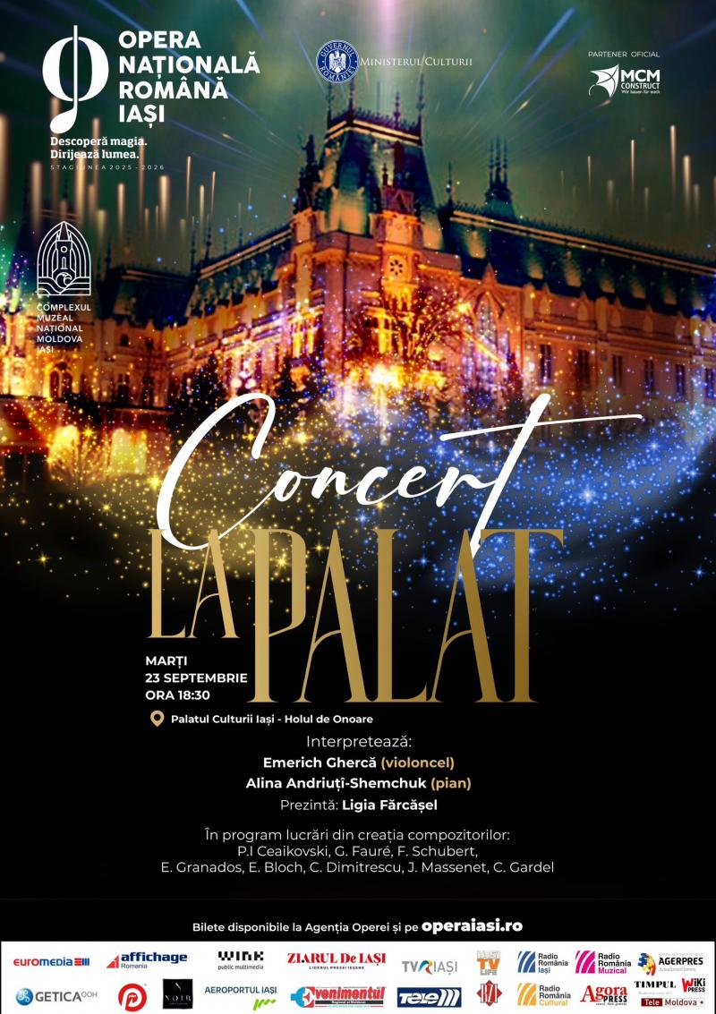 Concert la Palatul Culturii oferit de Opera Iași