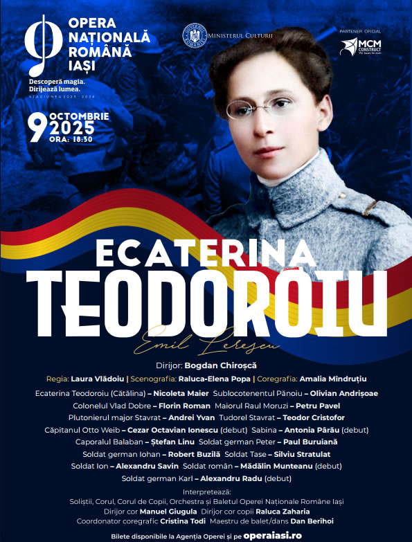 „Ecaterina Teodoroiu” și „Bastien și Bastienne” la Opera Iași