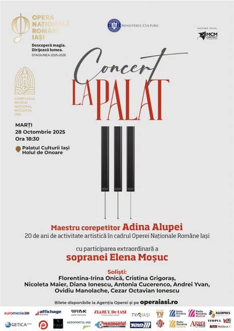 Spectacol special oferit de Opera Iași la Palatul Culturii