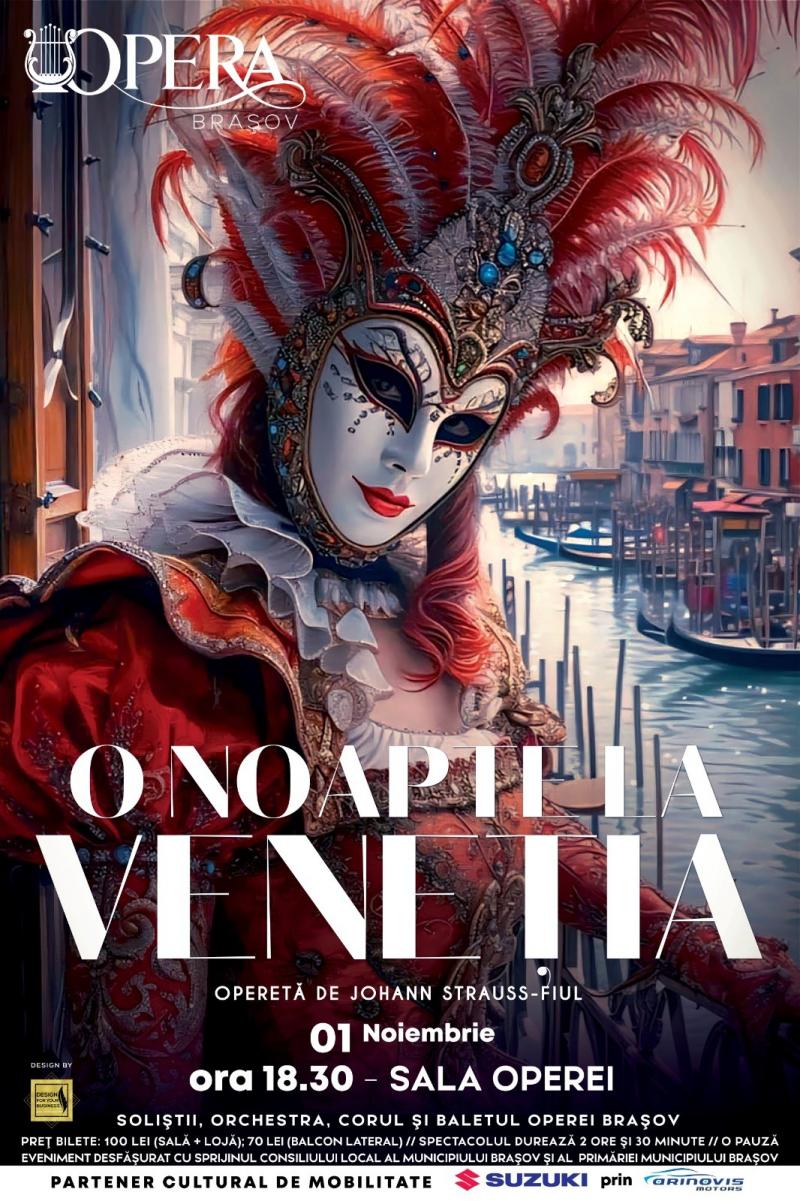 „O noapte la Veneția”, cea mai recentă premieră, din nou pe scena Operei!