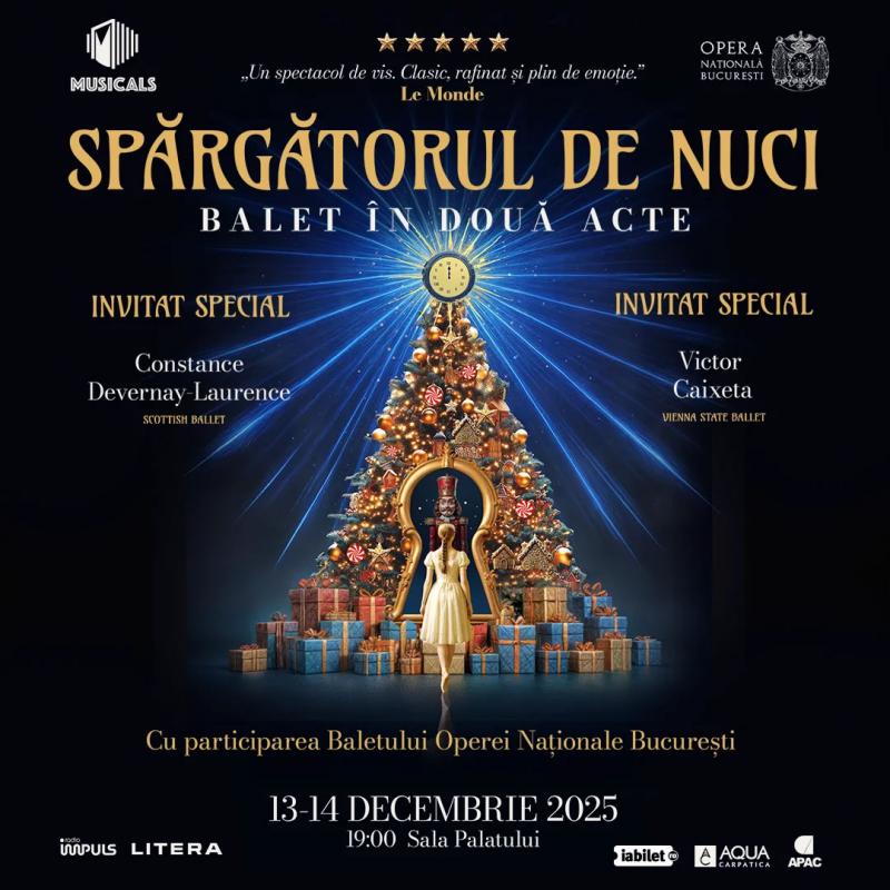„Spărgătorul de Nuci”, o nouă reprezentație pe 14 decembrie la Sala Palatului!