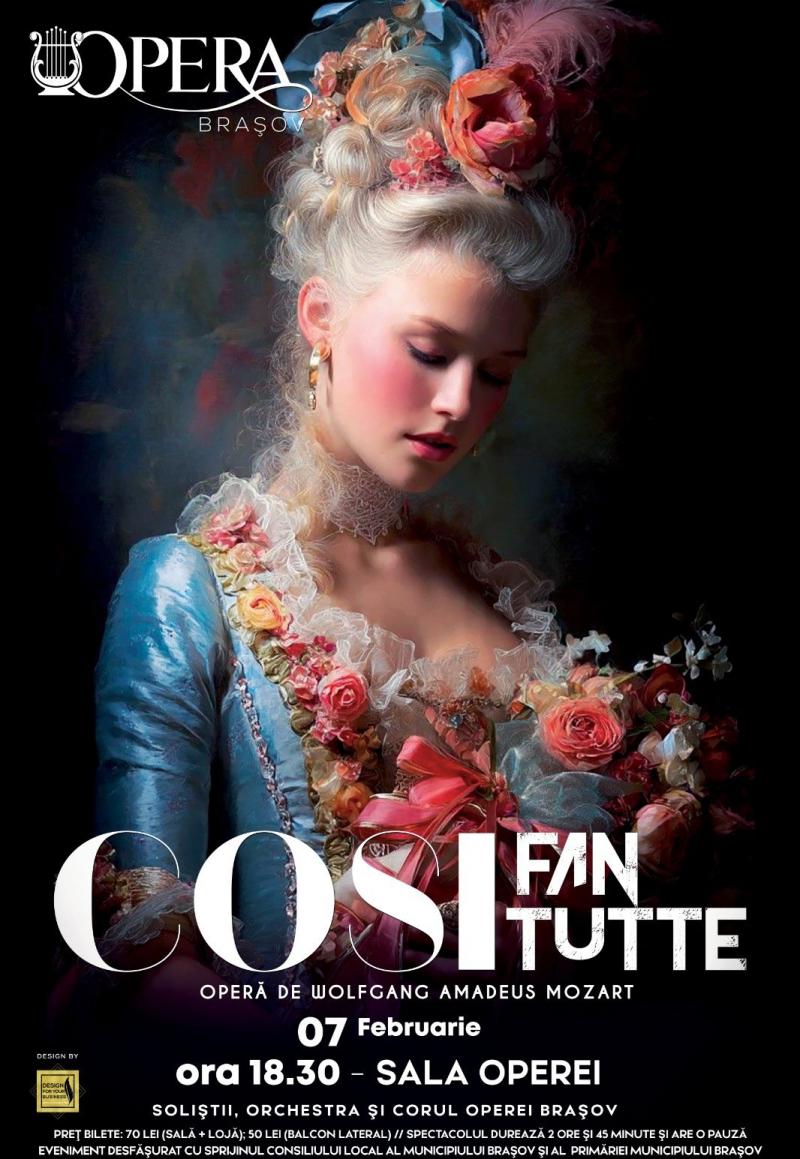 25 de ani de la premiera operei „Così Fan Tutte” de W.A. Mozart,  pe scena Operei Brașov