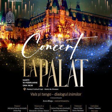 „Vals și tango – dialogul inimilor” - Concert la Palat oferit de Opera Iași