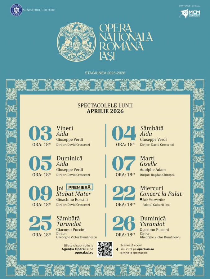 Aprilie, luna emoțiilor răvășitoare la Operă!
