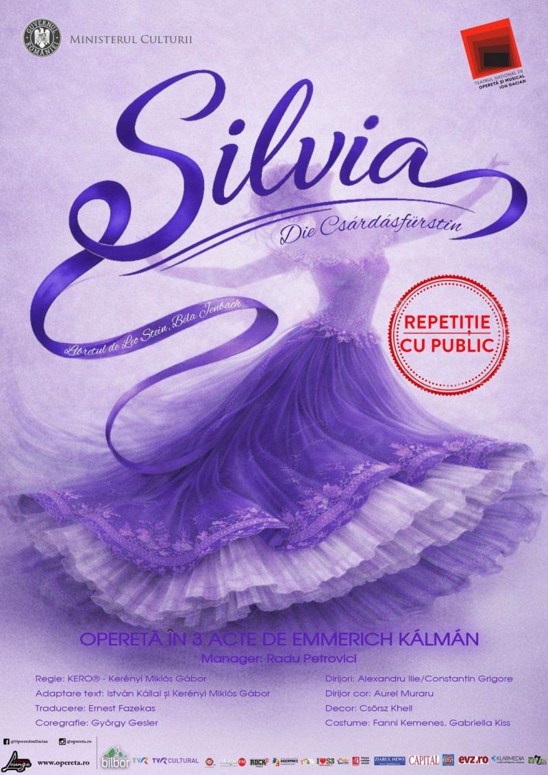 Repetiția generală a operetei Silvia - dedicată elevilor și studenților